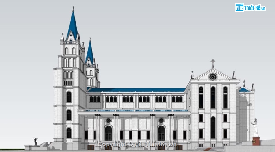 Model sketchup nhà thờ,File sketchup nhà thờ,Model nhà thờ,nhà thờ thiên chúa giáo su,mẫu nhà thờ thiên chúa,su nhà thờ tiên chúa giáo